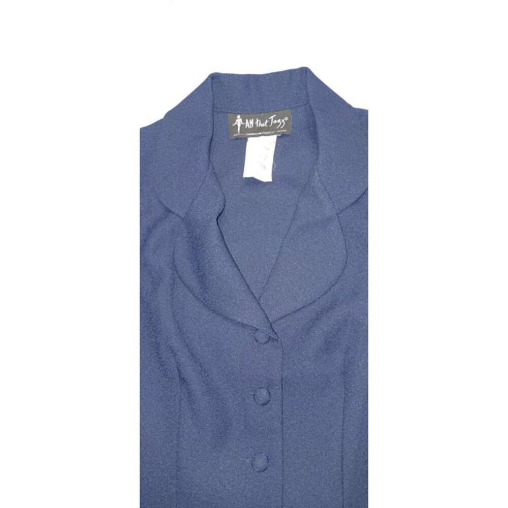 All That Jazz Chorus Line Company Button Vest Women's Size 5/6 Navy Blue Formal - Picture 4 of 10